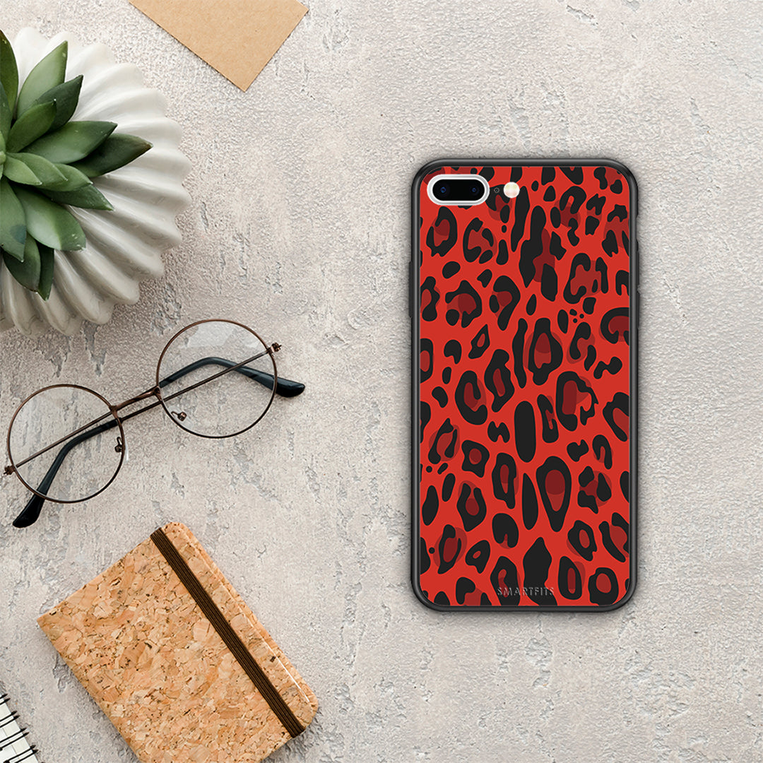Animal Red Leopard - iPhone 7 Plus / 8 Plus θήκη