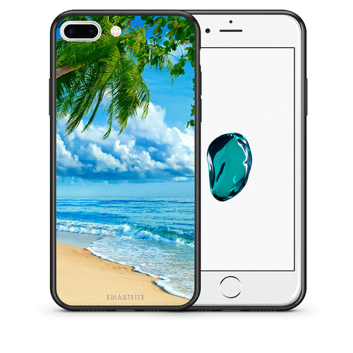 Θήκη iPhone 7 Plus/8 Plus Beautiful Beach από τη Smartfits με σχέδιο στο πίσω μέρος και μαύρο περίβλημα | iPhone 7 Plus/8 Plus Beautiful Beach case with colorful back and black bezels