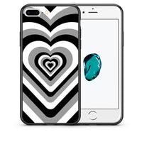 Thumbnail for Θήκη iPhone 7 Plus/8 Plus Black Hearts από τη Smartfits με σχέδιο στο πίσω μέρος και μαύρο περίβλημα | iPhone 7 Plus/8 Plus Black Hearts case with colorful back and black bezels