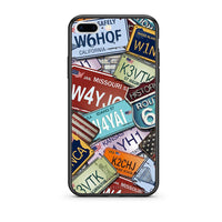 Thumbnail for iPhone 7 Plus/8 Plus Car Plates θήκη από τη Smartfits με σχέδιο στο πίσω μέρος και μαύρο περίβλημα | Smartphone case with colorful back and black bezels by Smartfits