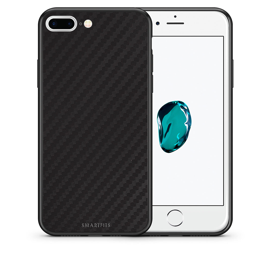Θήκη iPhone 7 Plus/8 Plus Carbon Black από τη Smartfits με σχέδιο στο πίσω μέρος και μαύρο περίβλημα | iPhone 7 Plus/8 Plus Carbon Black case with colorful back and black bezels
