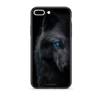 Thumbnail for iPhone 7 Plus/8 Plus Dark Wolf θήκη από τη Smartfits με σχέδιο στο πίσω μέρος και μαύρο περίβλημα | Smartphone case with colorful back and black bezels by Smartfits