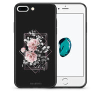 Thumbnail for Θήκη iPhone 7 Plus/8 Plus Frame Flower από τη Smartfits με σχέδιο στο πίσω μέρος και μαύρο περίβλημα | iPhone 7 Plus/8 Plus Frame Flower case with colorful back and black bezels