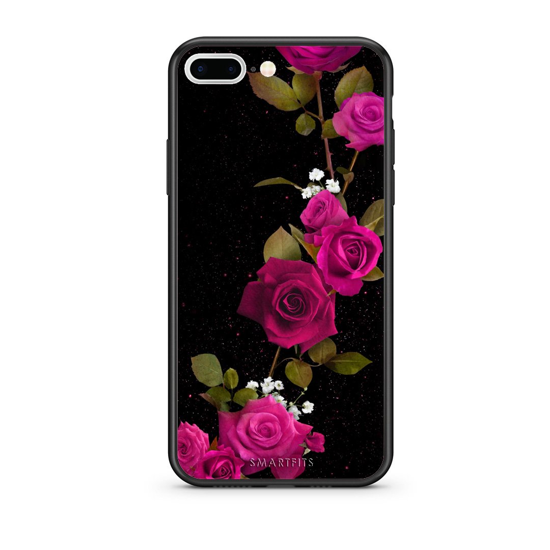 4 - iPhone 7 Plus/8 Plus Red Roses Flower case, cover, bumper