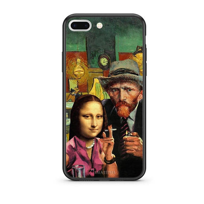 iPhone 7 Plus/8 Plus Funny Art θήκη από τη Smartfits με σχέδιο στο πίσω μέρος και μαύρο περίβλημα | Smartphone case with colorful back and black bezels by Smartfits