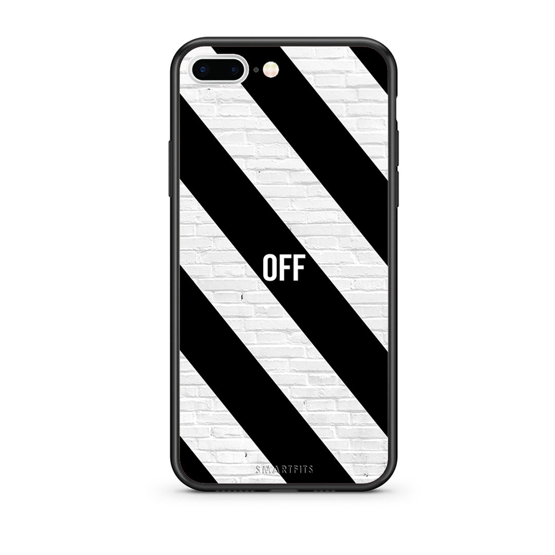 iPhone 7 Plus/8 Plus Get Off θήκη από τη Smartfits με σχέδιο στο πίσω μέρος και μαύρο περίβλημα | Smartphone case with colorful back and black bezels by Smartfits