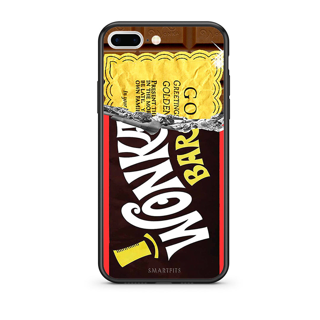 iPhone 7 Plus/8 Plus Golden Ticket θήκη από τη Smartfits με σχέδιο στο πίσω μέρος και μαύρο περίβλημα | Smartphone case with colorful back and black bezels by Smartfits