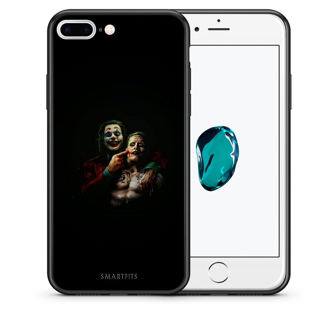 Θήκη iPhone 7 Plus/8 Plus Clown Hero από τη Smartfits με σχέδιο στο πίσω μέρος και μαύρο περίβλημα | iPhone 7 Plus/8 Plus Clown Hero case with colorful back and black bezels