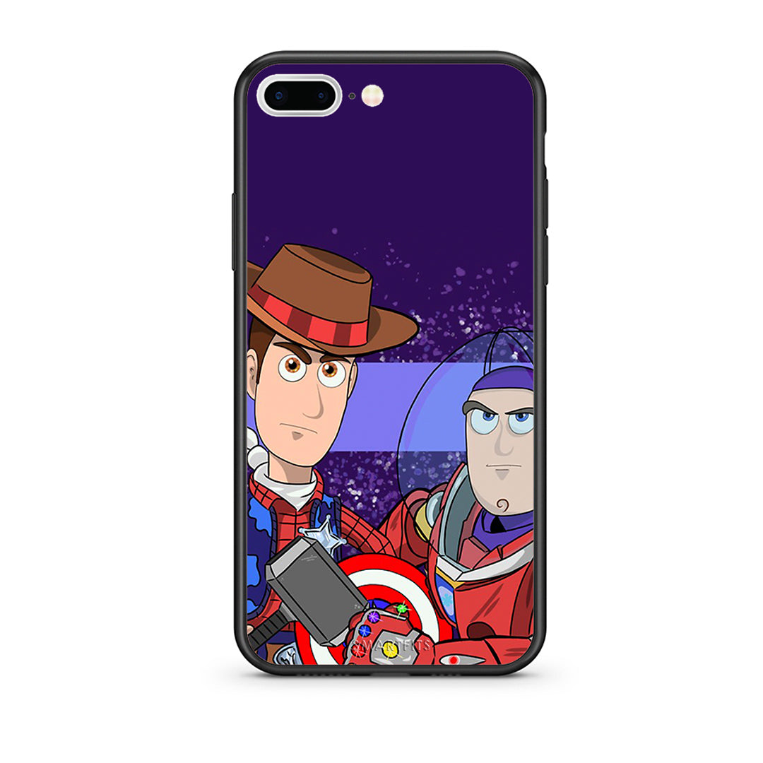 iPhone 7 Plus/8 Plus Infinity Story θήκη από τη Smartfits με σχέδιο στο πίσω μέρος και μαύρο περίβλημα | Smartphone case with colorful back and black bezels by Smartfits