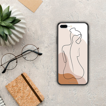 LineArt Woman - iPhone 7 Plus / 8 Plus θήκη