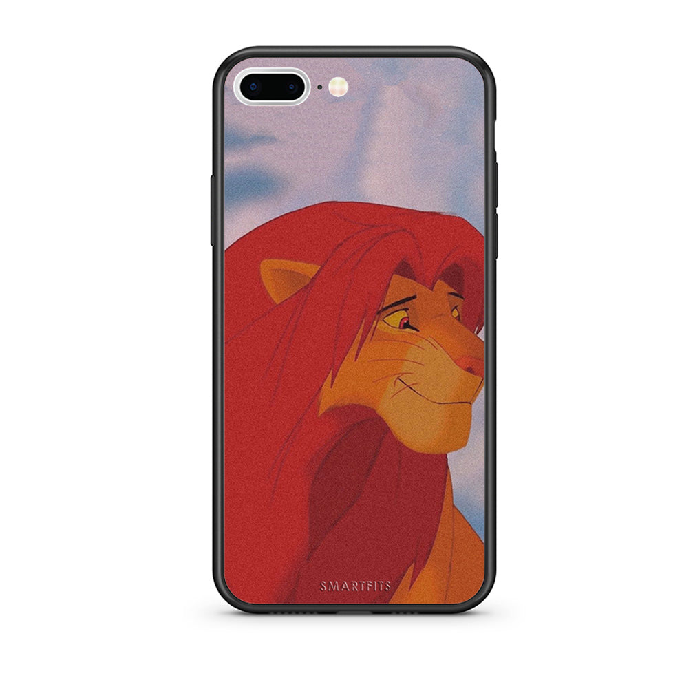 iPhone 7 Plus / 8 Plus Lion Love 1 Θήκη Αγίου Βαλεντίνου από τη Smartfits με σχέδιο στο πίσω μέρος και μαύρο περίβλημα | Smartphone case with colorful back and black bezels by Smartfits