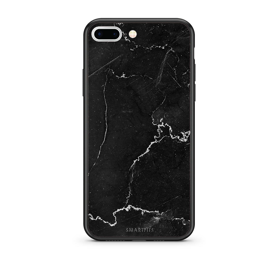 iPhone 7 Plus/8 Plus Marble Black θήκη από τη Smartfits με σχέδιο στο πίσω μέρος και μαύρο περίβλημα | Smartphone case with colorful back and black bezels by Smartfits