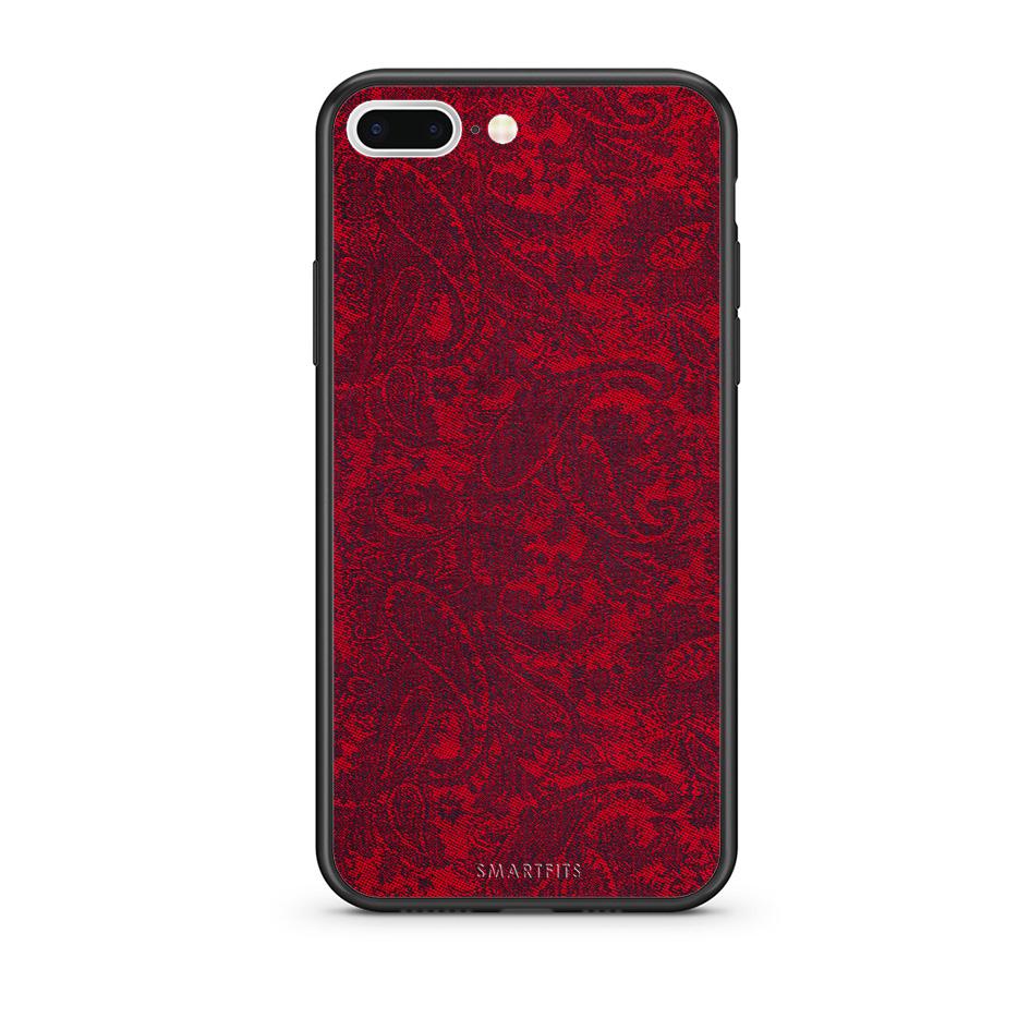 iPhone 7 Plus/8 Plus Paisley Cashmere θήκη από τη Smartfits με σχέδιο στο πίσω μέρος και μαύρο περίβλημα | Smartphone case with colorful back and black bezels by Smartfits