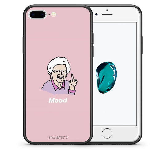 Θήκη iPhone 7 Plus/8 Plus Mood PopArt από τη Smartfits με σχέδιο στο πίσω μέρος και μαύρο περίβλημα | iPhone 7 Plus/8 Plus Mood PopArt case with colorful back and black bezels