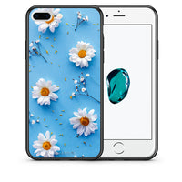 Thumbnail for Θήκη iPhone 7 Plus/8 Plus Real Daisies από τη Smartfits με σχέδιο στο πίσω μέρος και μαύρο περίβλημα | iPhone 7 Plus/8 Plus Real Daisies case with colorful back and black bezels