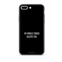 Thumbnail for iPhone 7 Plus/8 Plus Salute θήκη από τη Smartfits με σχέδιο στο πίσω μέρος και μαύρο περίβλημα | Smartphone case with colorful back and black bezels by Smartfits
