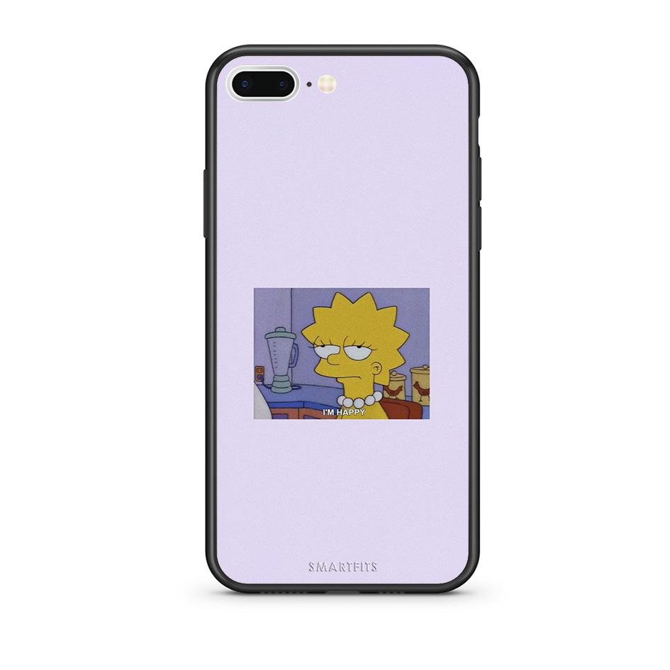 iPhone 7 Plus/8 Plus So Happy θήκη από τη Smartfits με σχέδιο στο πίσω μέρος και μαύρο περίβλημα | Smartphone case with colorful back and black bezels by Smartfits