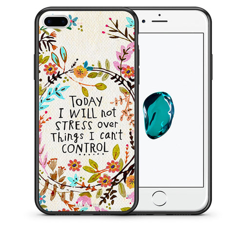 Θήκη iPhone 7 Plus/8 Plus Stress Over από τη Smartfits με σχέδιο στο πίσω μέρος και μαύρο περίβλημα | iPhone 7 Plus/8 Plus Stress Over case with colorful back and black bezels