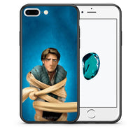 Thumbnail for Θήκη Αγίου Βαλεντίνου iPhone 7 Plus / 8 Plus Tangled 1 από τη Smartfits με σχέδιο στο πίσω μέρος και μαύρο περίβλημα | iPhone 7 Plus / 8 Plus Tangled 1 case with colorful back and black bezels