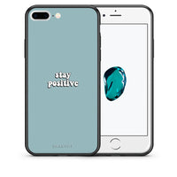 Thumbnail for Θήκη iPhone 7 Plus/8 Plus Positive Text από τη Smartfits με σχέδιο στο πίσω μέρος και μαύρο περίβλημα | iPhone 7 Plus/8 Plus Positive Text case with colorful back and black bezels