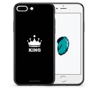Thumbnail for Θήκη iPhone 7 Plus/8 Plus King Valentine από τη Smartfits με σχέδιο στο πίσω μέρος και μαύρο περίβλημα | iPhone 7 Plus/8 Plus King Valentine case with colorful back and black bezels