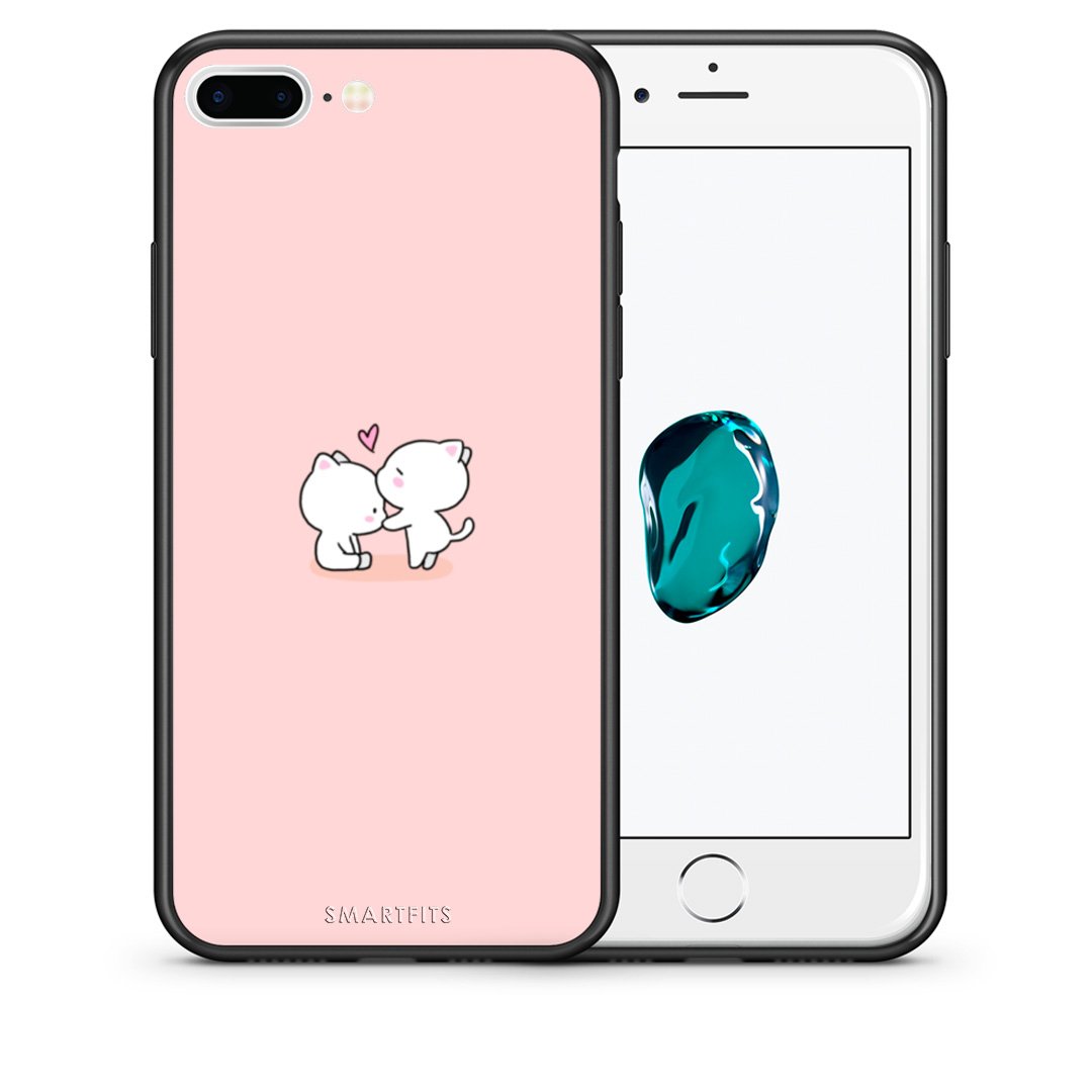 Θήκη iPhone 7 Plus/8 Plus Love Valentine από τη Smartfits με σχέδιο στο πίσω μέρος και μαύρο περίβλημα | iPhone 7 Plus/8 Plus Love Valentine case with colorful back and black bezels
