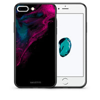 Thumbnail for Θήκη iPhone 7 Plus/8 Plus Pink Black Watercolor από τη Smartfits με σχέδιο στο πίσω μέρος και μαύρο περίβλημα | iPhone 7 Plus/8 Plus Pink Black Watercolor case with colorful back and black bezels