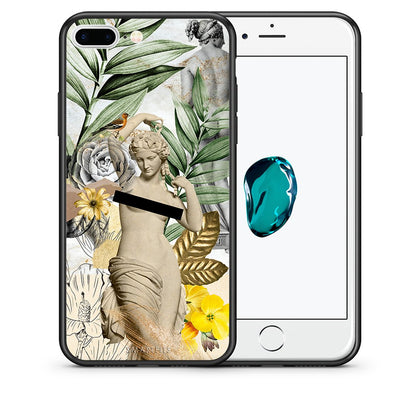 Θήκη iPhone 7 Plus/8 Plus Woman Statue από τη Smartfits με σχέδιο στο πίσω μέρος και μαύρο περίβλημα | iPhone 7 Plus/8 Plus Woman Statue case with colorful back and black bezels