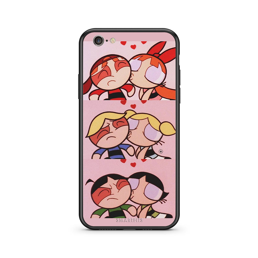 iPhone 7 / 8 Puff Love Θήκη Αγίου Βαλεντίνου από τη Smartfits με σχέδιο στο πίσω μέρος και μαύρο περίβλημα | Smartphone case with colorful back and black bezels by Smartfits