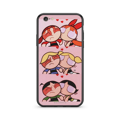 iphone 6 6s Puff Love Θήκη Αγίου Βαλεντίνου από τη Smartfits με σχέδιο στο πίσω μέρος και μαύρο περίβλημα | Smartphone case with colorful back and black bezels by Smartfits