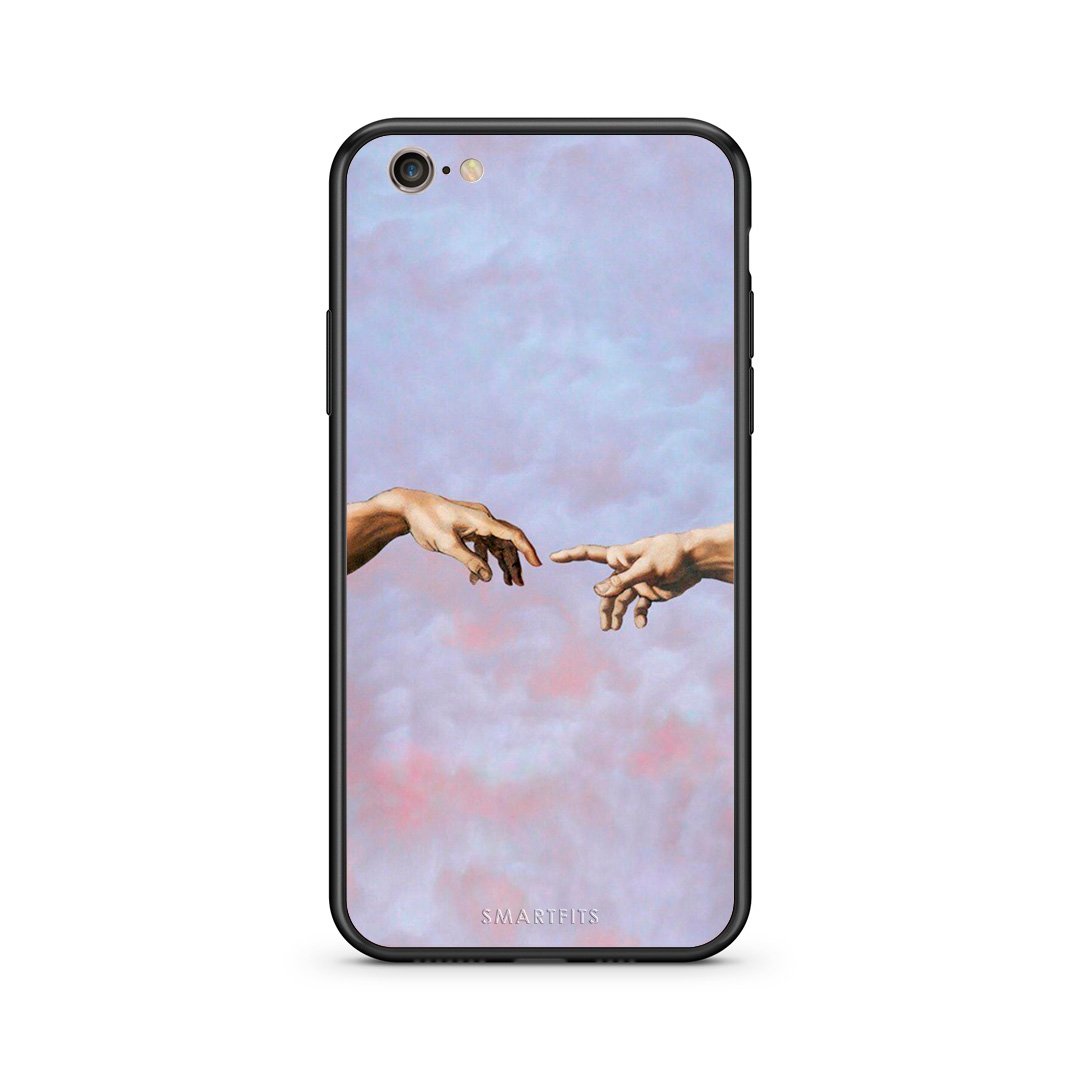 iPhone 7/8 Adam Hand θήκη από τη Smartfits με σχέδιο στο πίσω μέρος και μαύρο περίβλημα | Smartphone case with colorful back and black bezels by Smartfits