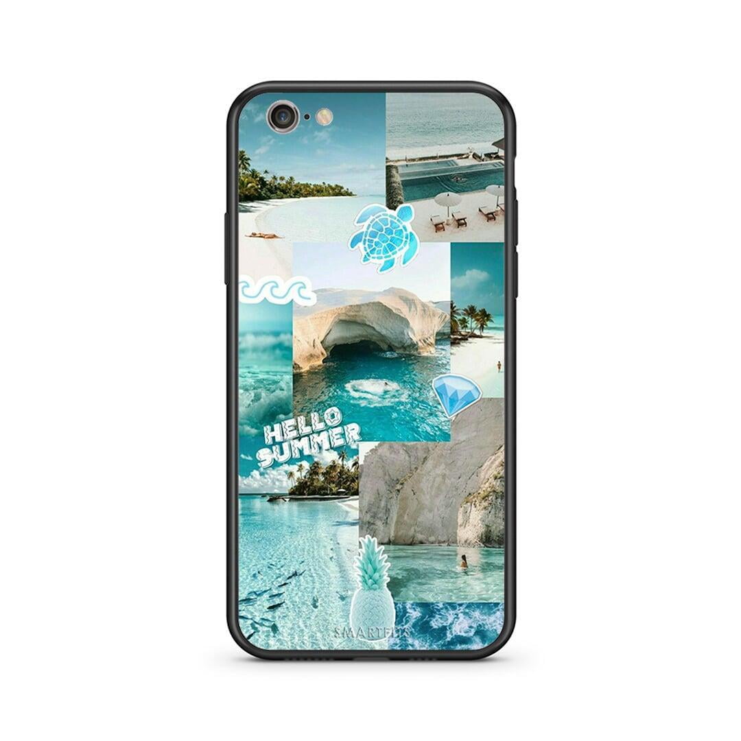 iphone 6 plus 6s plus Aesthetic Summer Θήκη από τη Smartfits με σχέδιο στο πίσω μέρος και μαύρο περίβλημα | Smartphone case with colorful back and black bezels by Smartfits