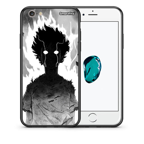 Θήκη iPhone 7 / 8 / SE 2020 Anime Boy από τη Smartfits με σχέδιο στο πίσω μέρος και μαύρο περίβλημα | iPhone 7 / 8 / SE 2020 Anime Boy case with colorful back and black bezels