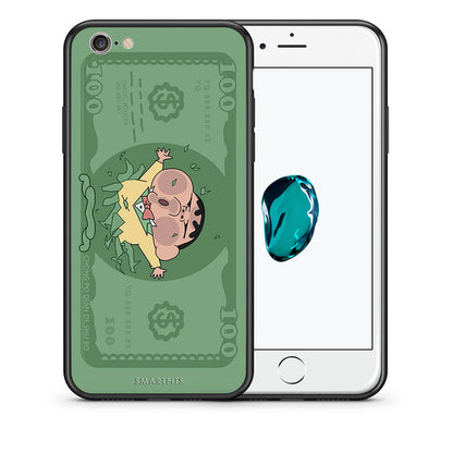 Θήκη Αγίου Βαλεντίνου iPhone 6 / 6s Big Money από τη Smartfits με σχέδιο στο πίσω μέρος και μαύρο περίβλημα | iPhone 6 / 6s Big Money case with colorful back and black bezels