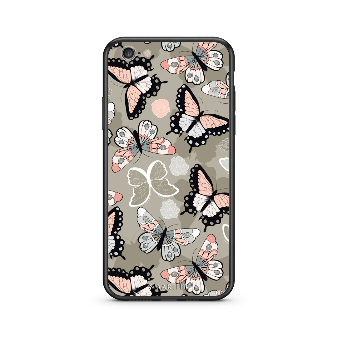 135 - iphone 6 plus 6s plus Butterflies Boho case, cover, bumper