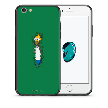 Θήκη Αγίου Βαλεντίνου iPhone 6 / 6s Bush Man από τη Smartfits με σχέδιο στο πίσω μέρος και μαύρο περίβλημα | iPhone 6 / 6s Bush Man case with colorful back and black bezels