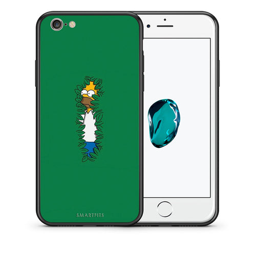 Θήκη Αγίου Βαλεντίνου iPhone 6 / 6s Bush Man από τη Smartfits με σχέδιο στο πίσω μέρος και μαύρο περίβλημα | iPhone 6 / 6s Bush Man case with colorful back and black bezels