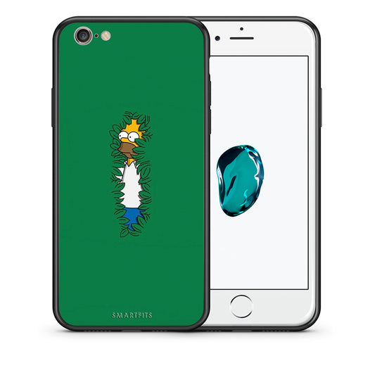 Θήκη Αγίου Βαλεντίνου iPhone 6 / 6s Bush Man από τη Smartfits με σχέδιο στο πίσω μέρος και μαύρο περίβλημα | iPhone 6 / 6s Bush Man case with colorful back and black bezels