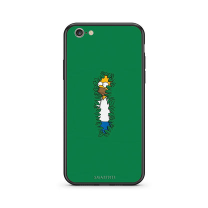 iphone 6 6s Bush Man Θήκη Αγίου Βαλεντίνου από τη Smartfits με σχέδιο στο πίσω μέρος και μαύρο περίβλημα | Smartphone case with colorful back and black bezels by Smartfits