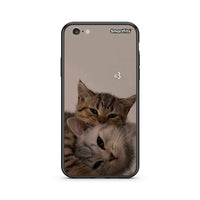 Thumbnail for iphone 6 6s Cats In Love Θήκη από τη Smartfits με σχέδιο στο πίσω μέρος και μαύρο περίβλημα | Smartphone case with colorful back and black bezels by Smartfits