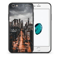 Thumbnail for Θήκη iPhone 6 Plus/6s Plus City Lights από τη Smartfits με σχέδιο στο πίσω μέρος και μαύρο περίβλημα | iPhone 6 Plus/6s Plus City Lights case with colorful back and black bezels