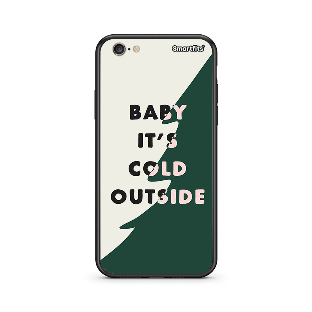 iPhone 7/8 Cold Outside θήκη από τη Smartfits με σχέδιο στο πίσω μέρος και μαύρο περίβλημα | Smartphone case with colorful back and black bezels by Smartfits