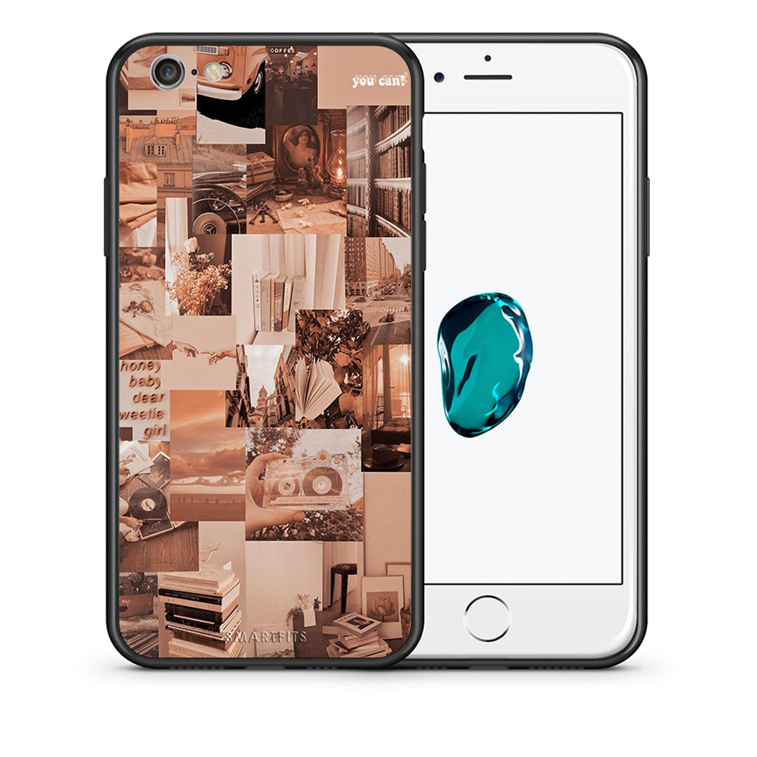 Θήκη Αγίου Βαλεντίνου iPhone 7 / 8 / SE 2020 Collage You Can από τη Smartfits με σχέδιο στο πίσω μέρος και μαύρο περίβλημα | iPhone 7 / 8 / SE 2020 Collage You Can case with colorful back and black bezels