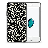 Thumbnail for Θήκη iPhone 6 Plus / 6s Plus Doodle Art από τη Smartfits με σχέδιο στο πίσω μέρος και μαύρο περίβλημα | iPhone 6 Plus / 6s Plus Doodle Art case with colorful back and black bezels