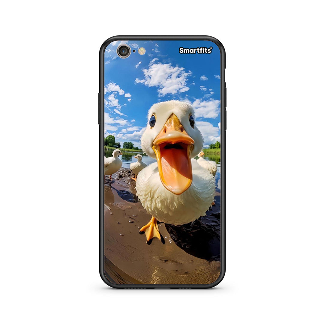iphone 6 6s Duck Face θήκη από τη Smartfits με σχέδιο στο πίσω μέρος και μαύρο περίβλημα | Smartphone case with colorful back and black bezels by Smartfits