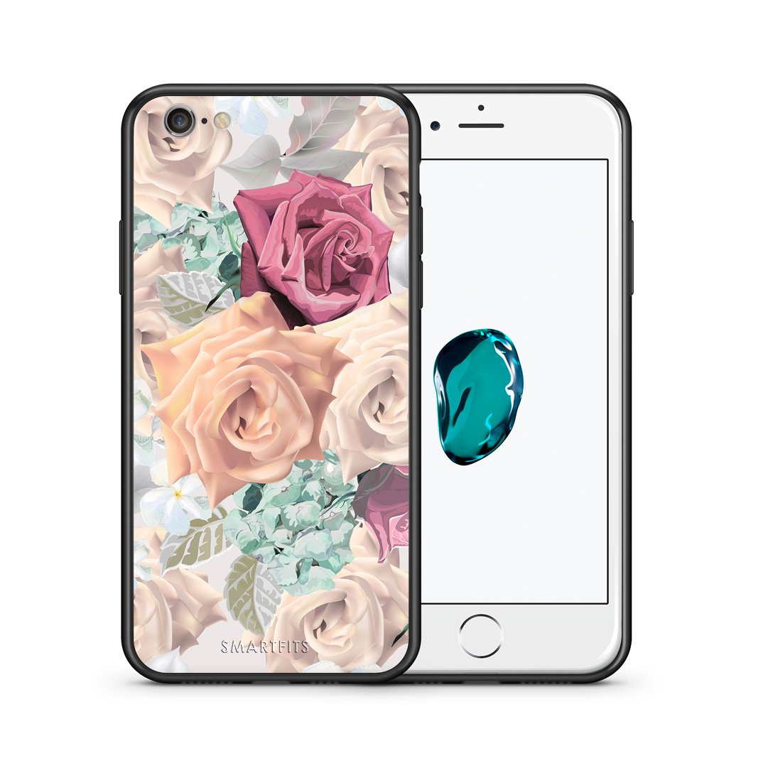 Θήκη iPhone 6/6s Bouquet Floral από τη Smartfits με σχέδιο στο πίσω μέρος και μαύρο περίβλημα | iPhone 6/6s Bouquet Floral case with colorful back and black bezels