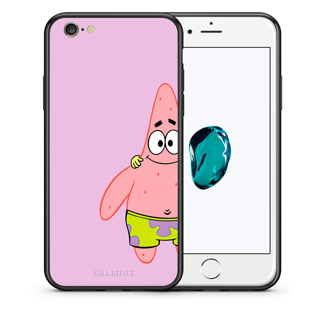 Θήκη iPhone 7/8/SE 2020  Friends Patrick από τη Smartfits με σχέδιο στο πίσω μέρος και μαύρο περίβλημα | iPhone 7/8/SE 2020  Friends Patrick case with colorful back and black bezels