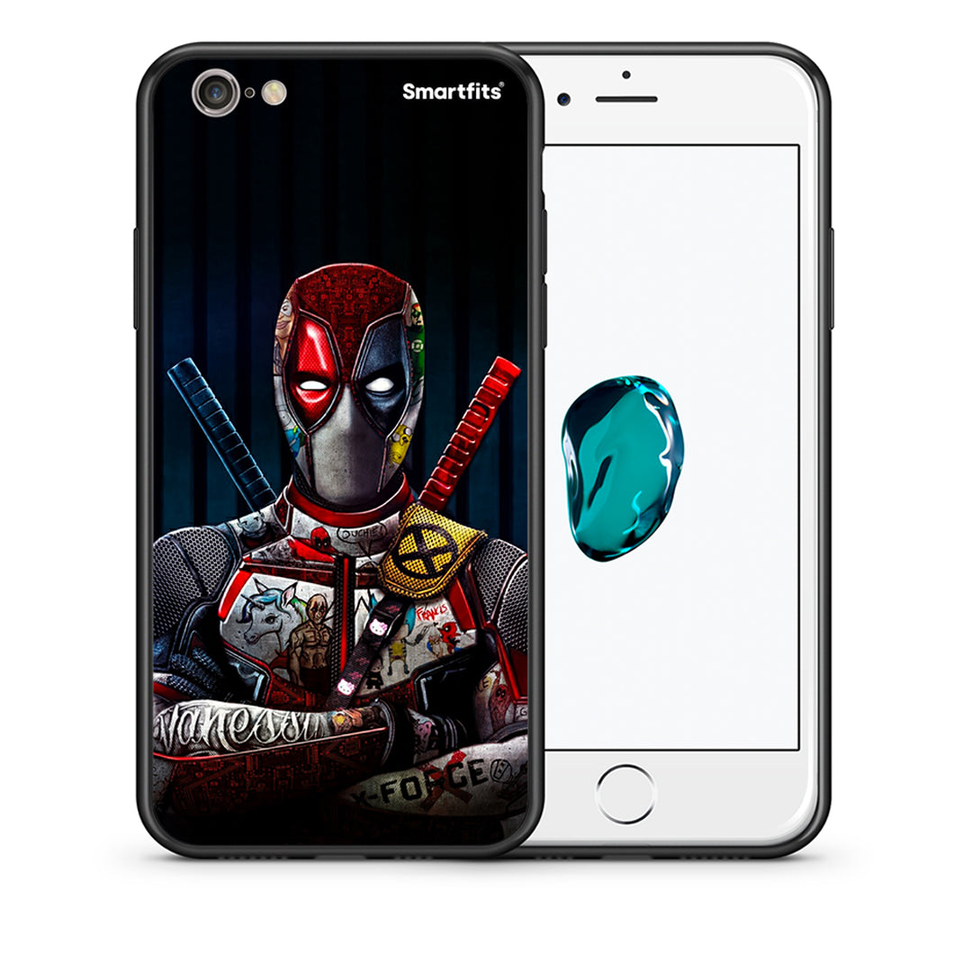 Θήκη iPhone 6/6s Funny Guy από τη Smartfits με σχέδιο στο πίσω μέρος και μαύρο περίβλημα | iPhone 6/6s Funny Guy case with colorful back and black bezels