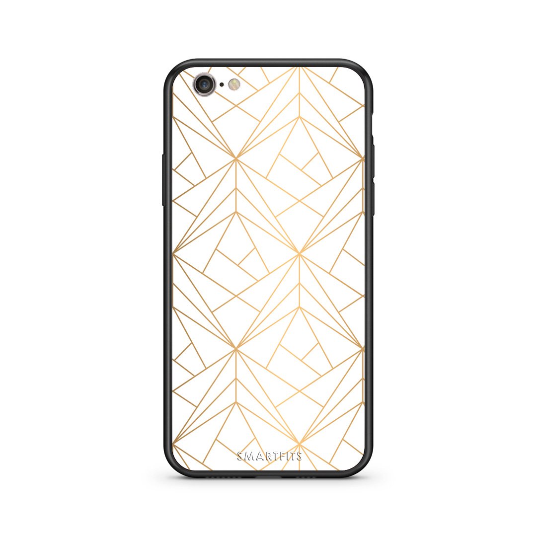 111 - iPhone 7/8 Luxury White Geometric case, cover, bumper