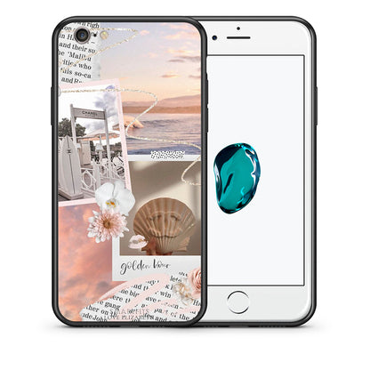Θήκη Αγίου Βαλεντίνου iPhone 6 / 6s Golden Hour από τη Smartfits με σχέδιο στο πίσω μέρος και μαύρο περίβλημα | iPhone 6 / 6s Golden Hour case with colorful back and black bezels